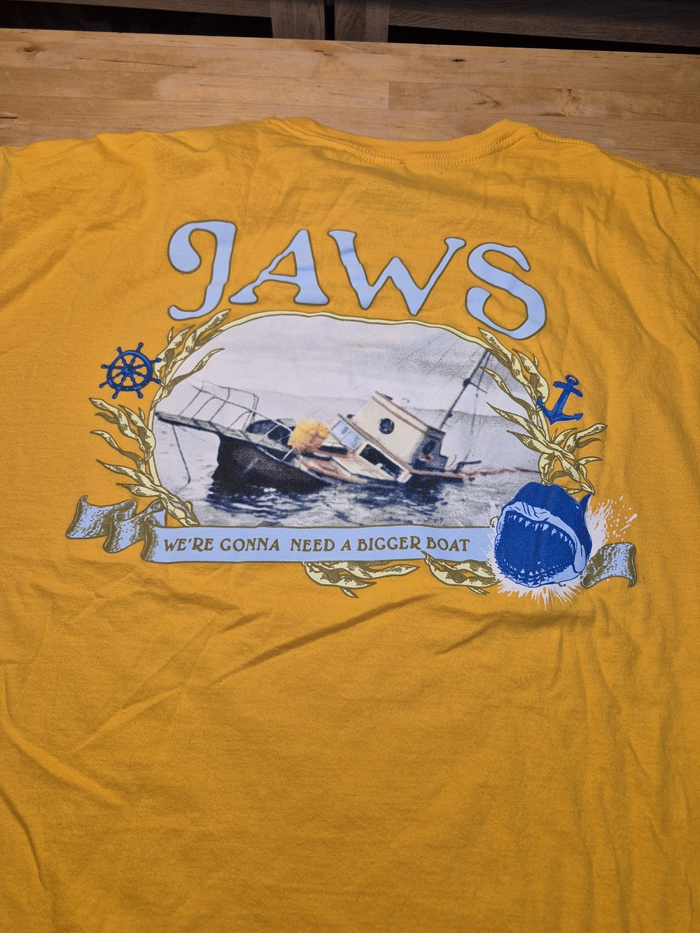 JAWS Graphic Short Sleeve Tee in Yellow 4045